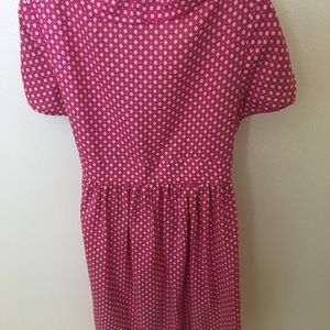 jCREW Pink patterned silk dress